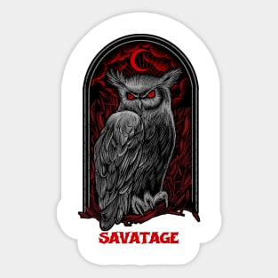 The Moon Owl Savatage Sticker